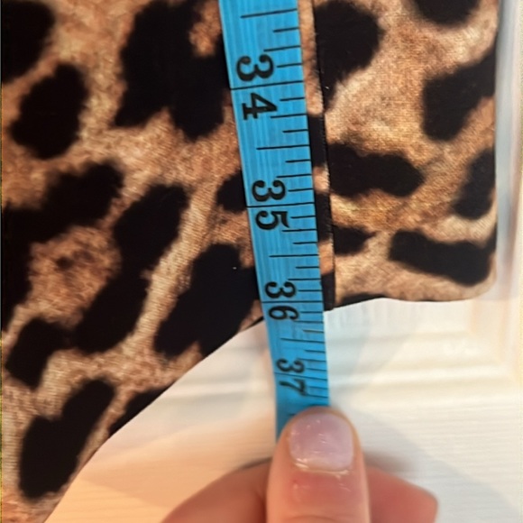 Zara leopard print pants size USA 2 - Picture 4 of 4